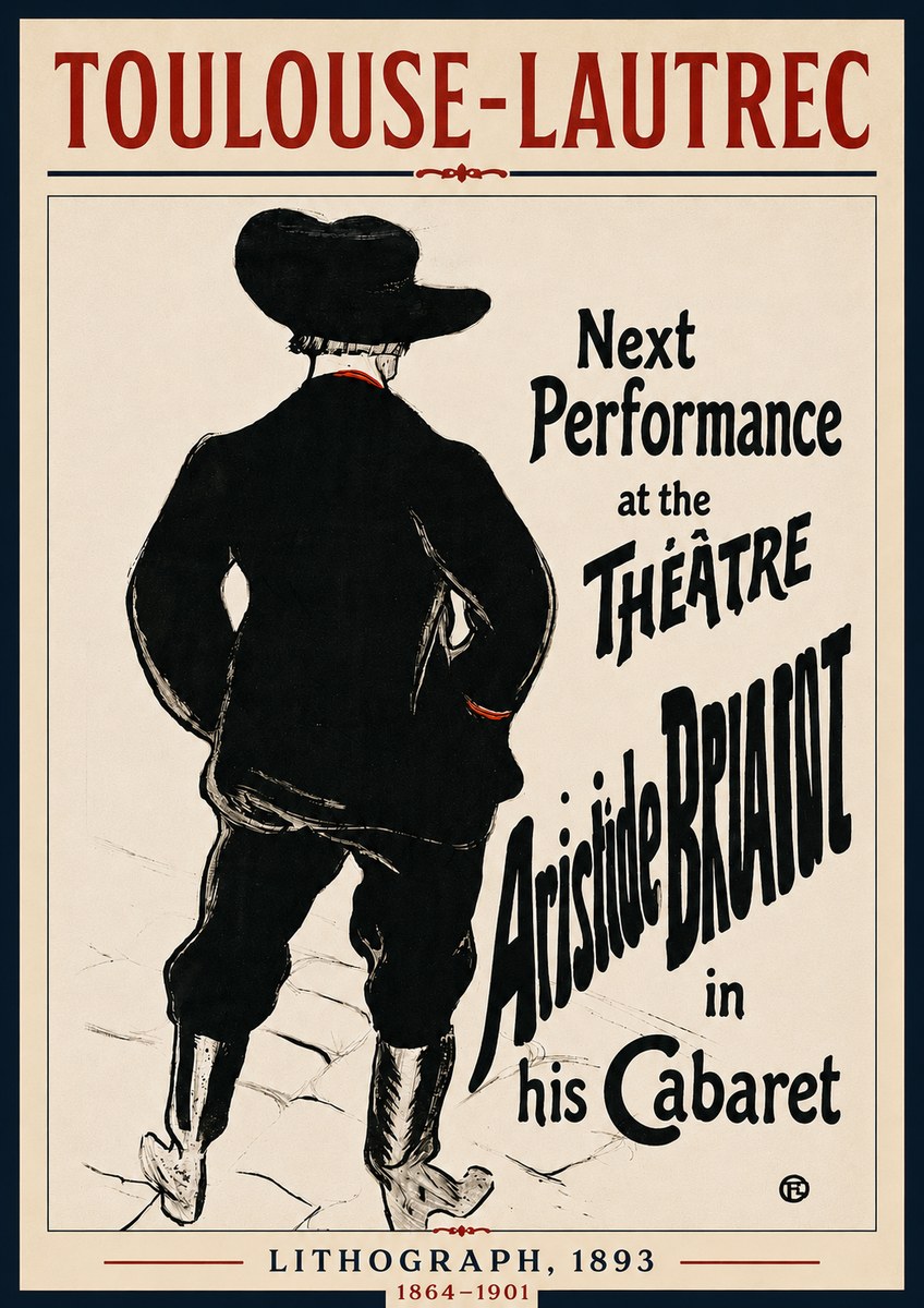 Toulouse-Lautrec Next Performance at the Théâtre Aristide Bruant in His Cabaret No5 - Juliste