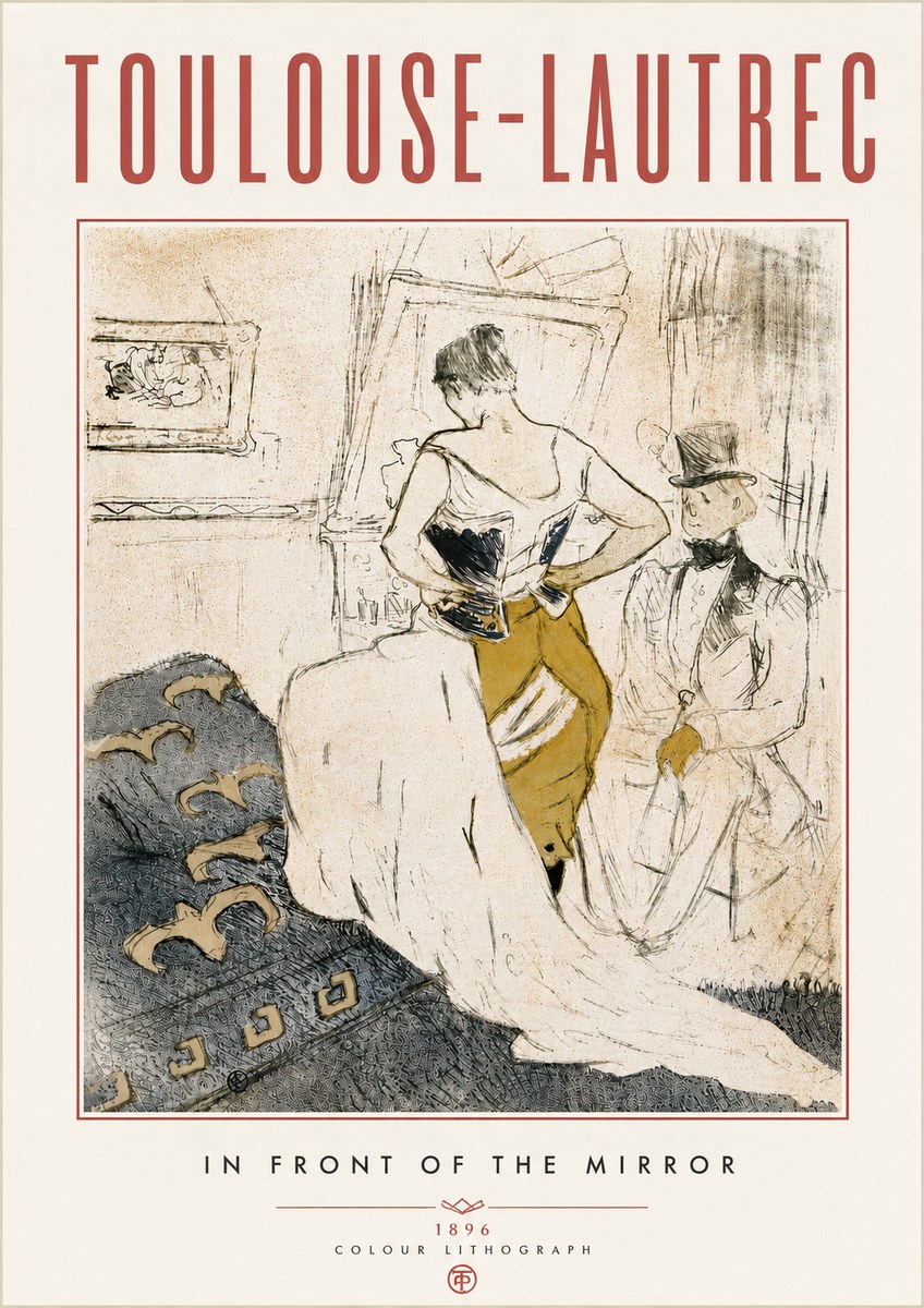 Toulouse-Lautrec In Front of the Mirror No6 - Juliste
