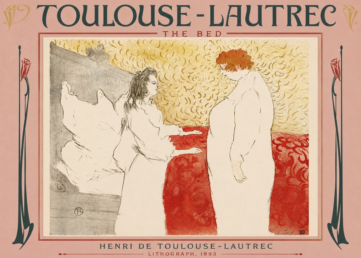 Toulouse-Lautrec The Bed No3 - Juliste