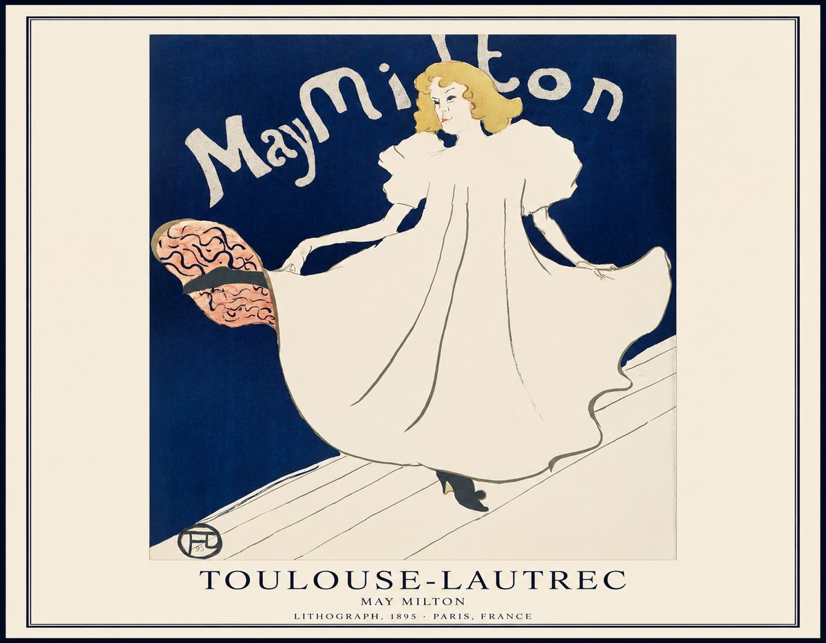 Toulouse-Lautrec May Milton No1 - Juliste