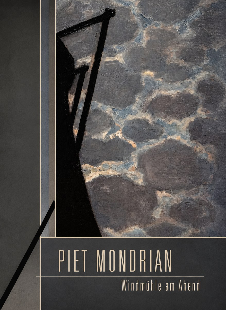 Piet Mondrian Windmühle Am Abend I No2 - Juliste