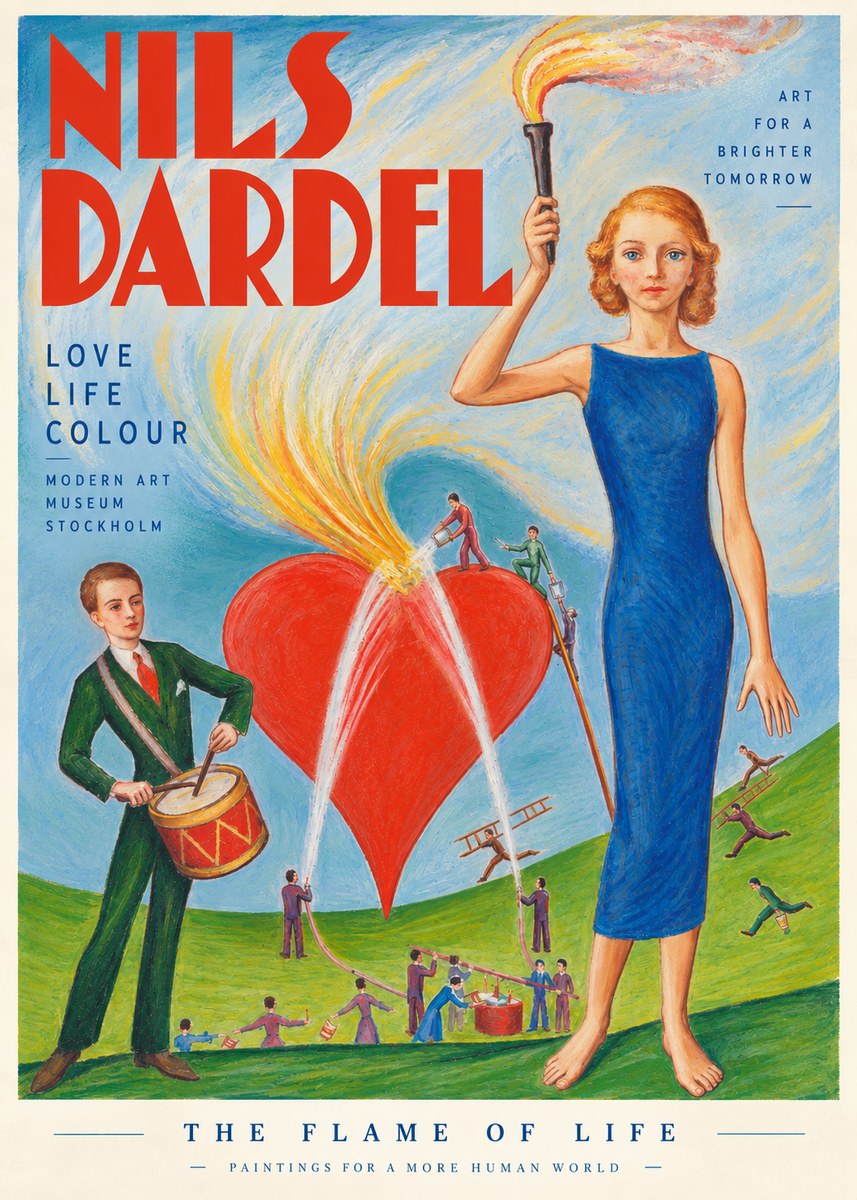 Nils Dardel The Flame of Life No3 - Juliste