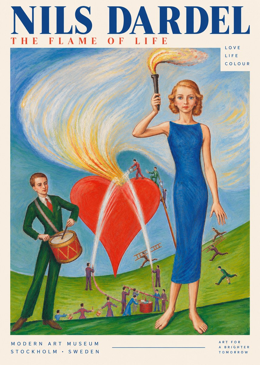 Nils Dardel The Flame of Life No5 - Juliste