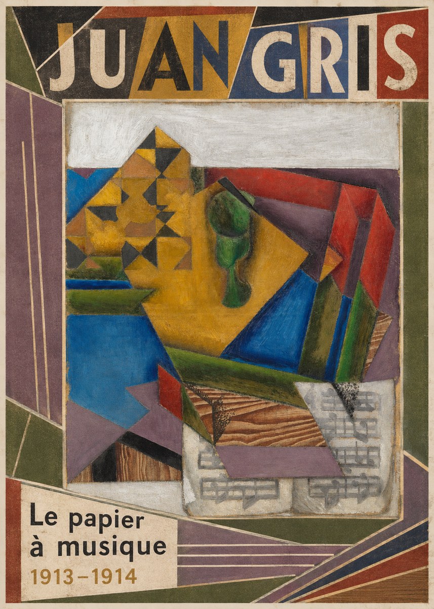 Juan Gris Le Papier À Musique No5 - Juliste