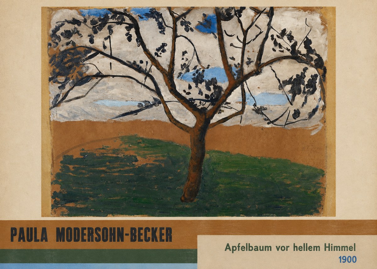 Paula Modersohn-Becker Apfelbaum Vor Hellem Himmel No4 - Juliste