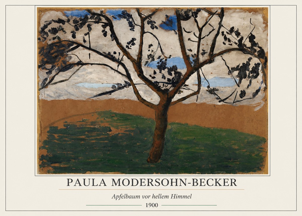 Paula Modersohn-Becker Apfelbaum Vor Hellem Himmel No5 - Juliste