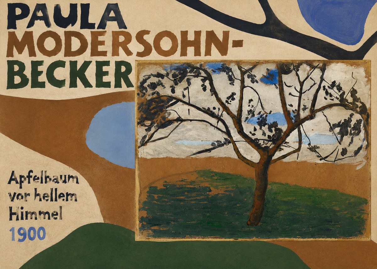 Paula Modersohn-Becker Apfelbaum Vor Hellem Himmel No6 - Juliste