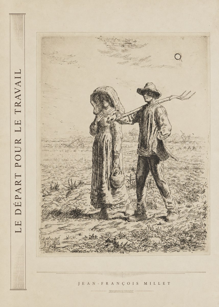 Jean-François Millet Le Départ Pour Le Travail II No2 - Juliste