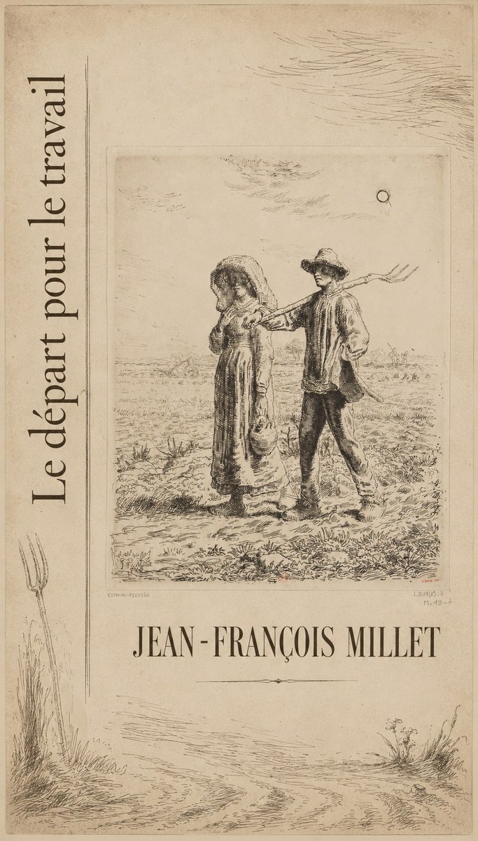Jean-François Millet Le Départ Pour Le Travail II No5 - Juliste