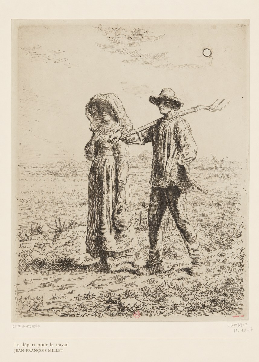 Jean-François Millet Le Départ Pour Le Travail II No6 - Juliste