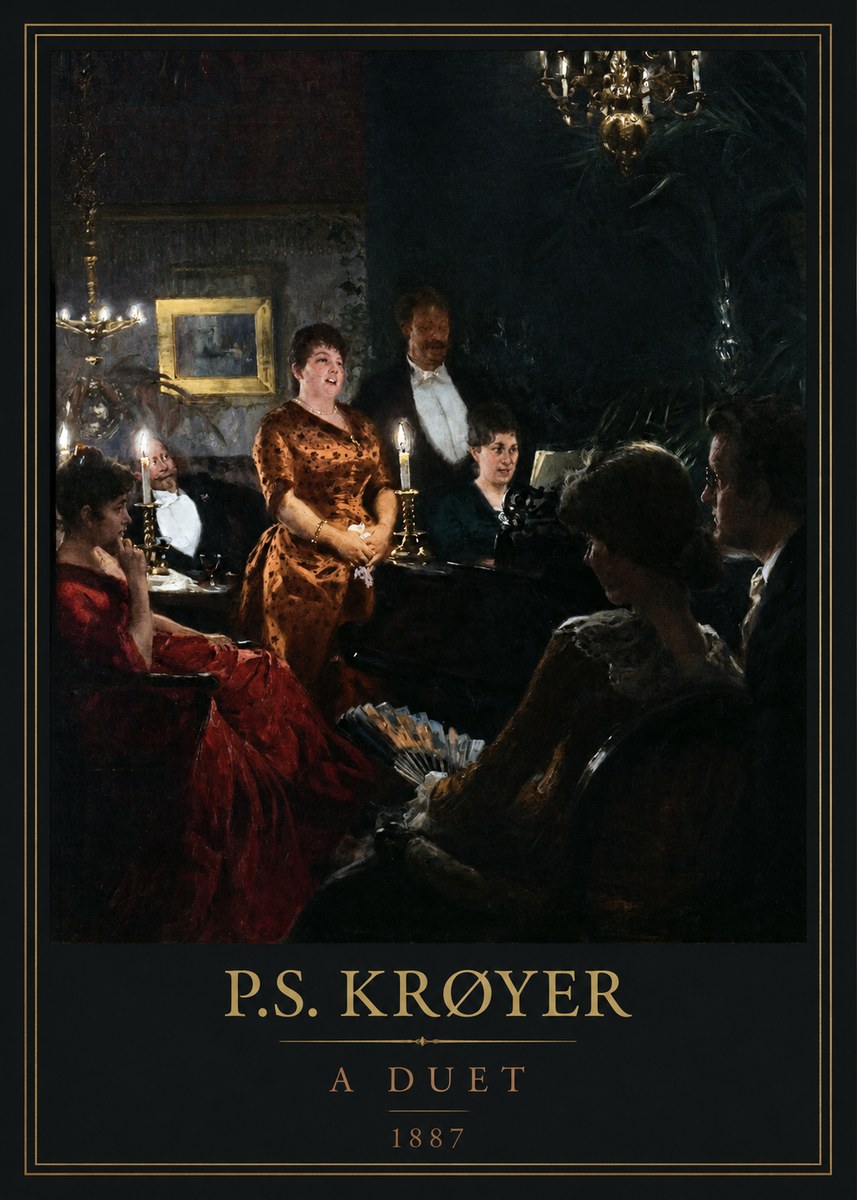 P.S. Krøyer A Duet No5 - Juliste
