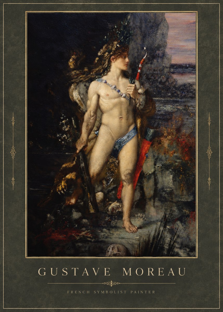 Gustave Moreau Saint Sebastian I No3 - Juliste
