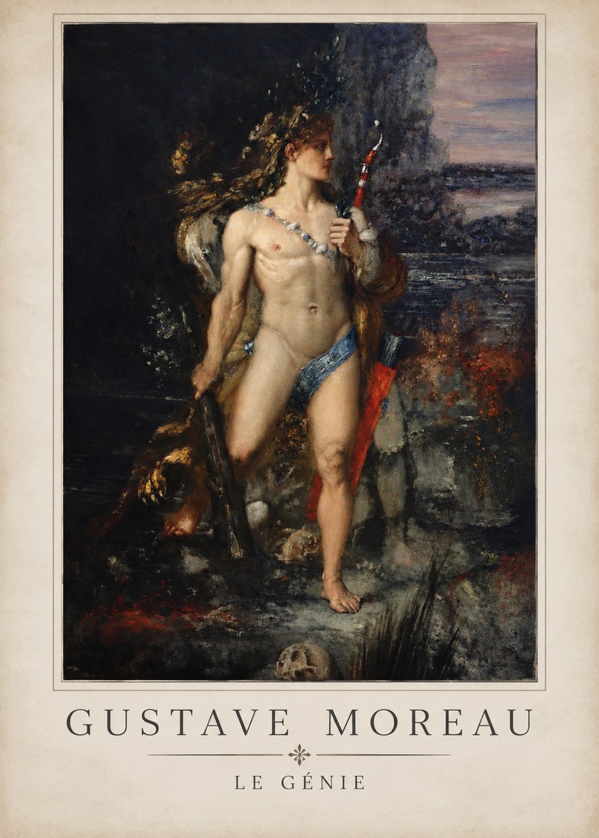 Gustave Moreau Saint Sebastian I No5 - Juliste