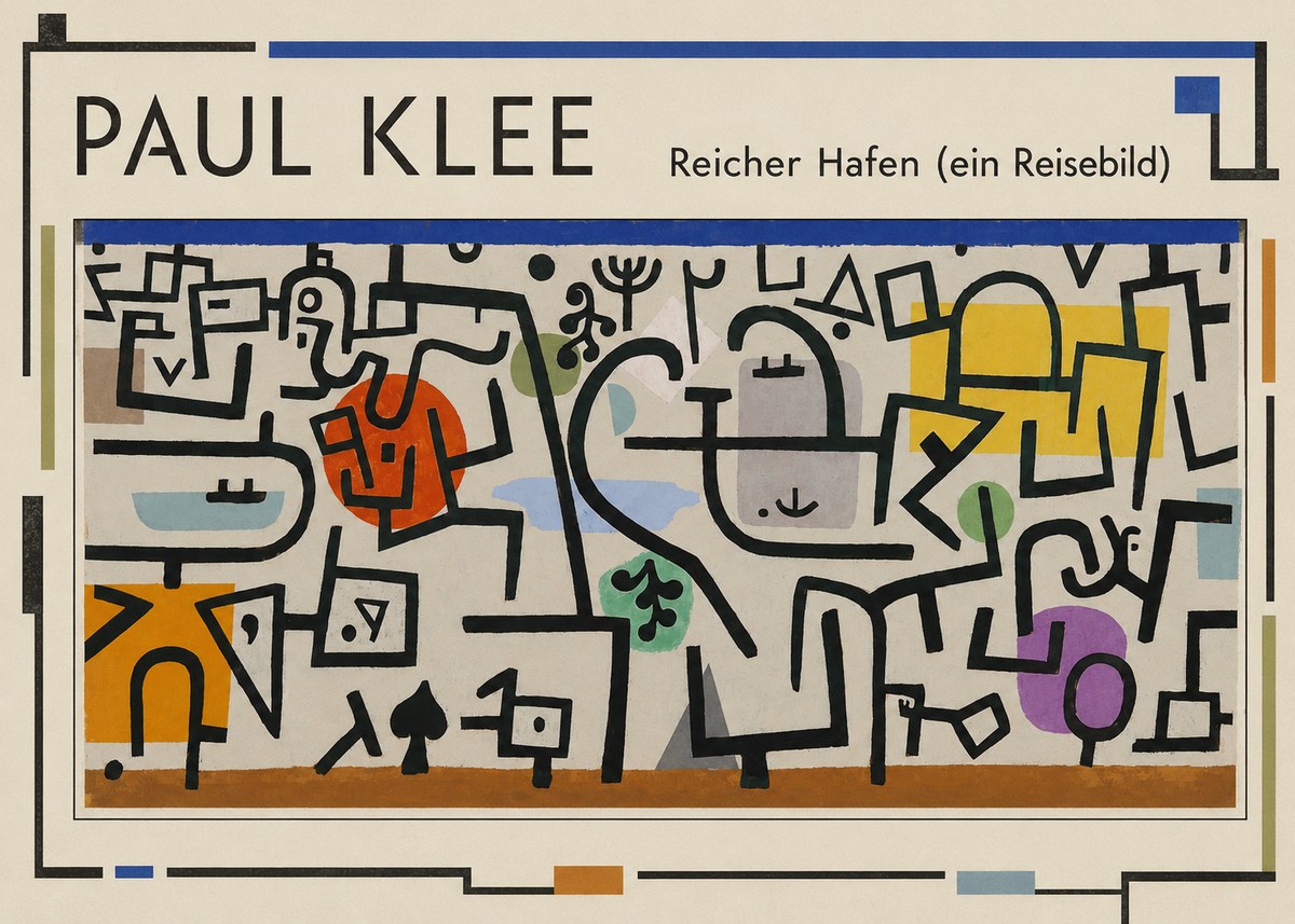 Paul Klee Reicher Hafen (Ein Reisebild) I No1 - Juliste