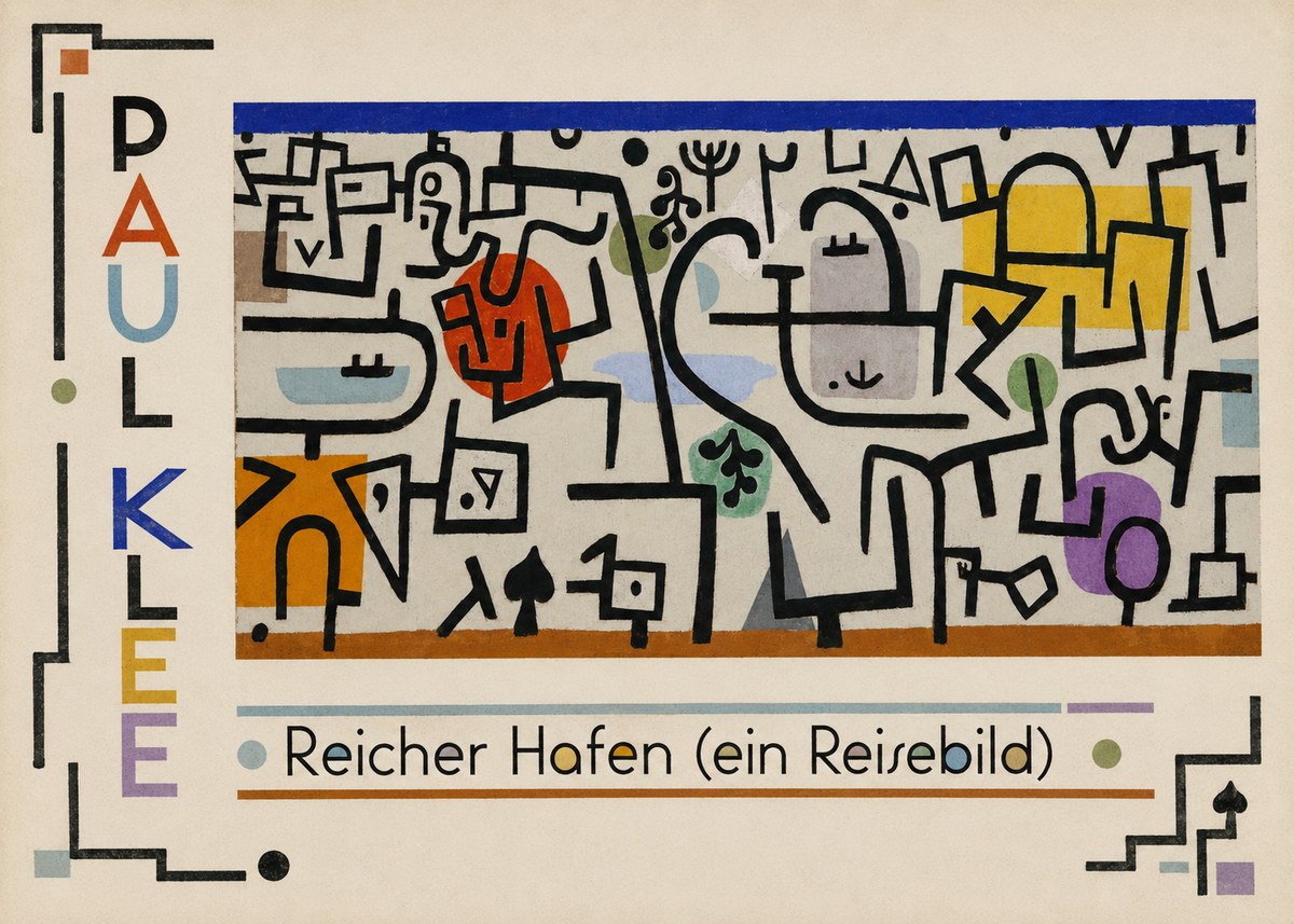 Paul Klee Reicher Hafen (Ein Reisebild) I No2 - Juliste
