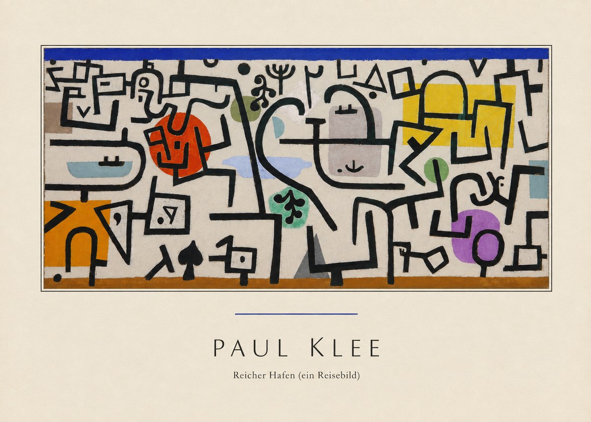 Paul Klee Reicher Hafen (Ein Reisebild) I No3 - Juliste