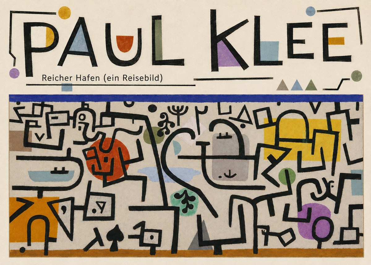 Paul Klee Reicher Hafen (Ein Reisebild) I No6 - Juliste