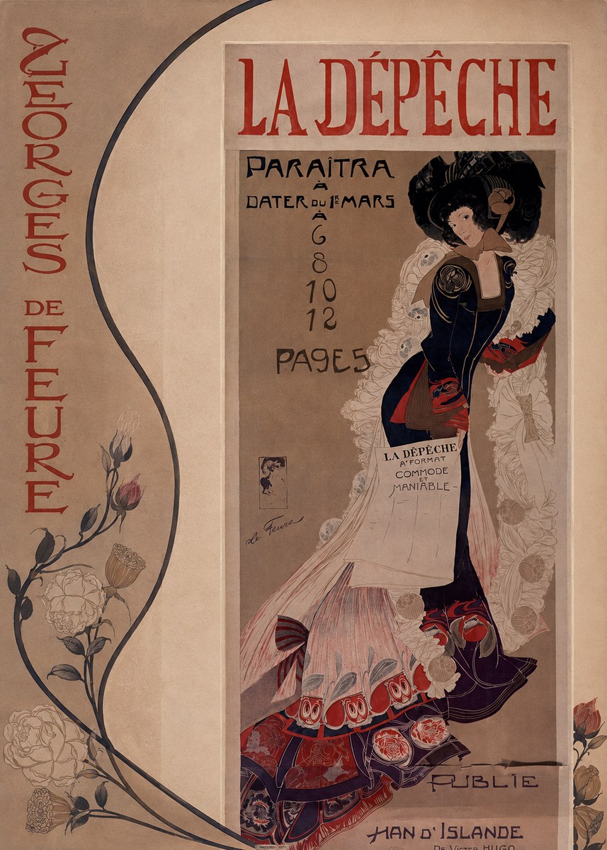 Georges de Feure La Dépêche II No2 - Juliste