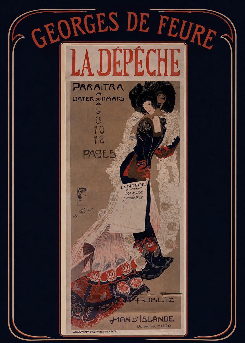 Georges de Feure La Dépêche II No3 - Juliste