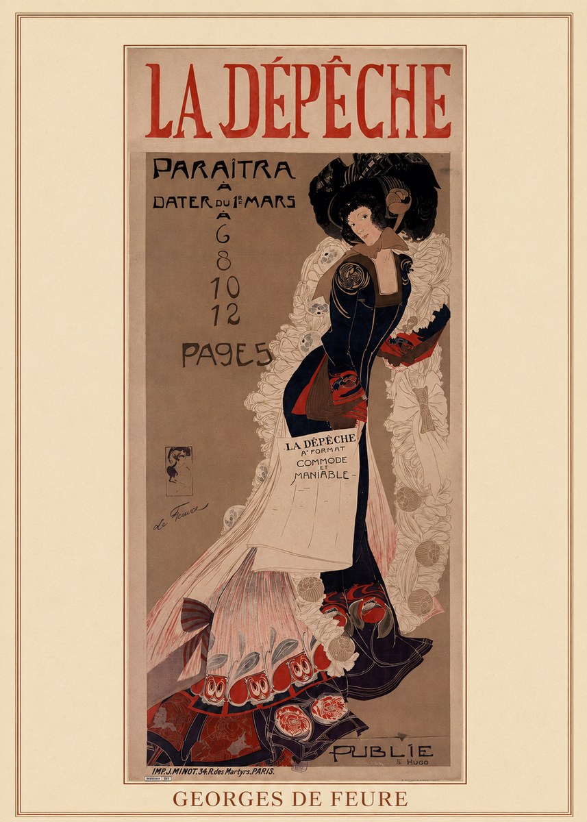 Georges de Feure La Dépêche II No4 - Juliste