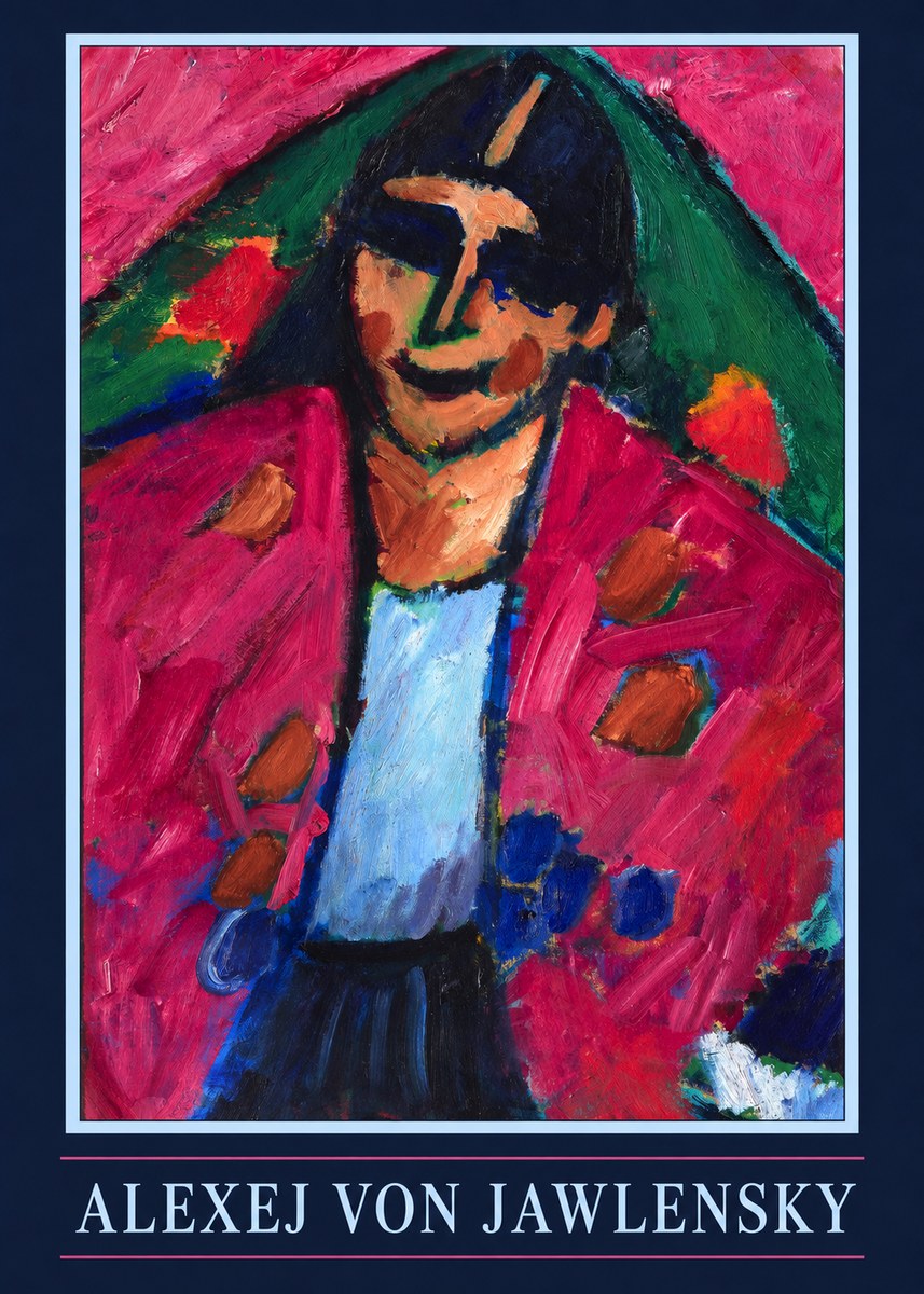 Alexej von Jawlensky Head of a Man No4 - Juliste