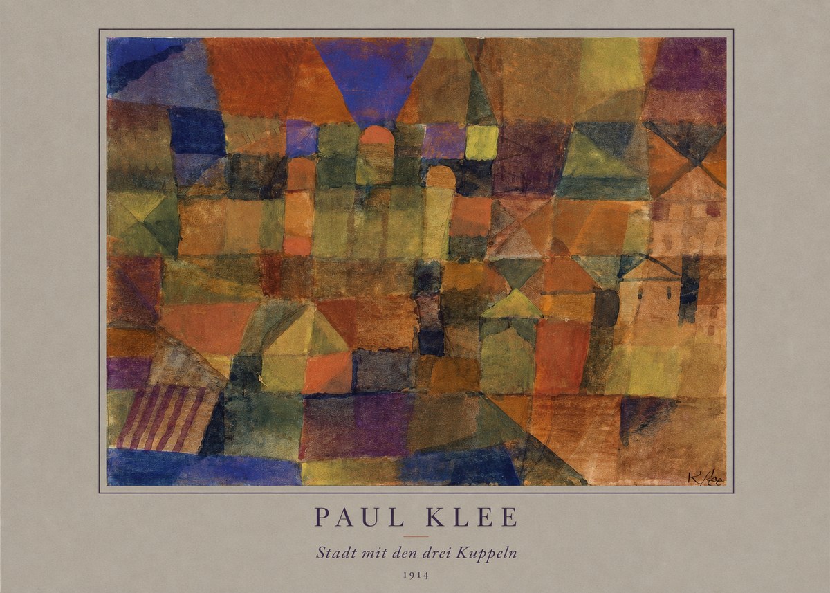 Paul Klee Stadt Mit Den Drei Kuppeln No5 - Juliste