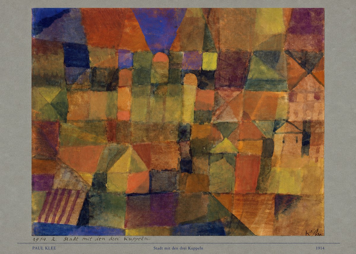 Paul Klee Stadt Mit Den Drei Kuppeln No6 - Juliste