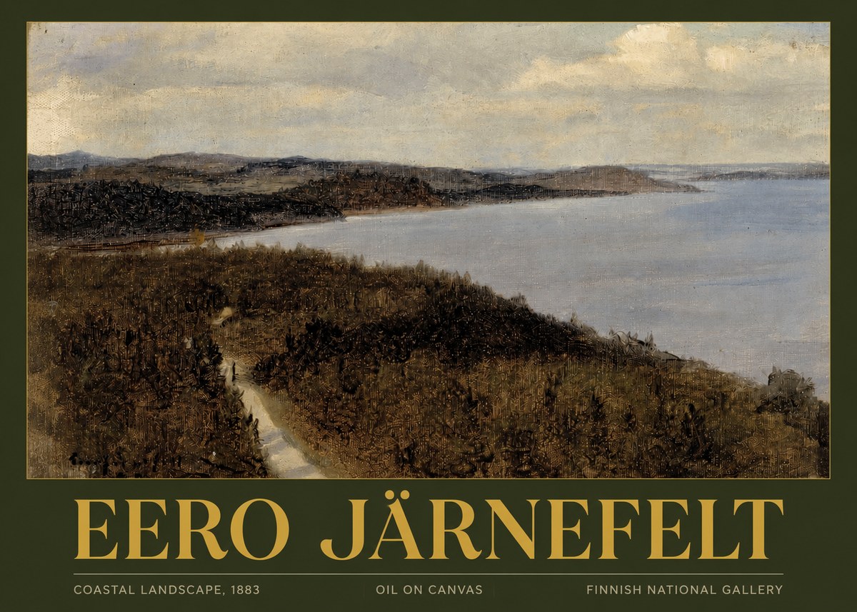 Eero Järnefelt Coastal Landscape, 1883 No2 - Juliste