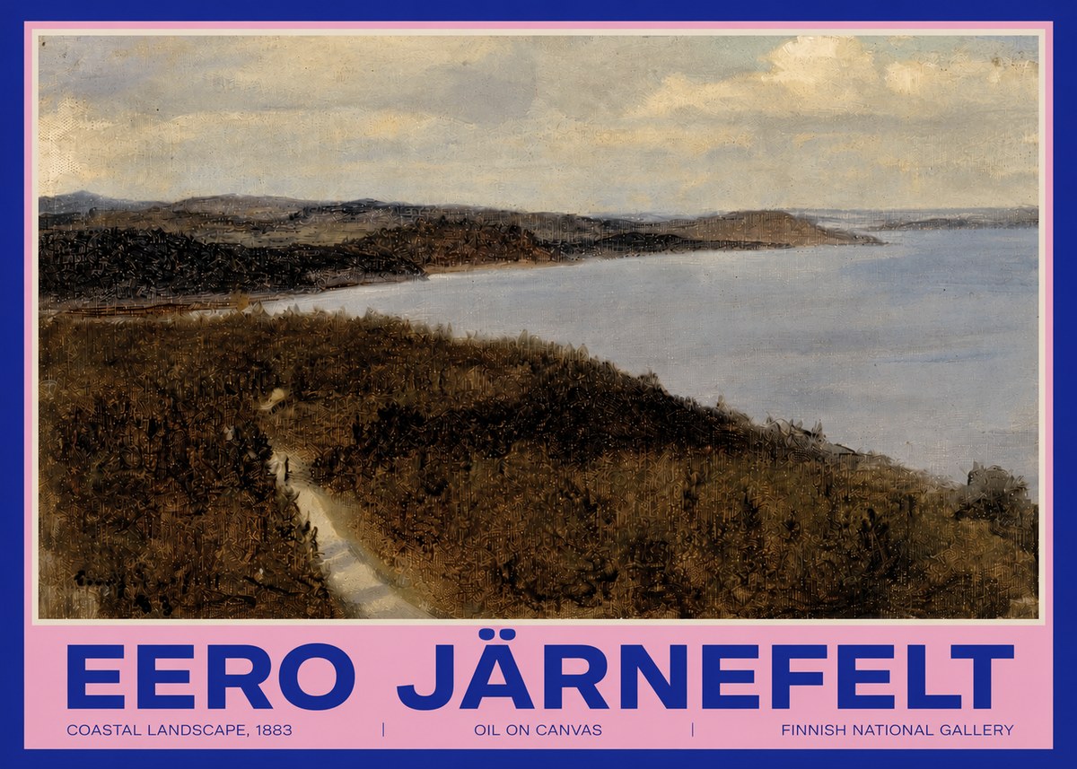 Eero Järnefelt Coastal Landscape, 1883 No3 - Juliste