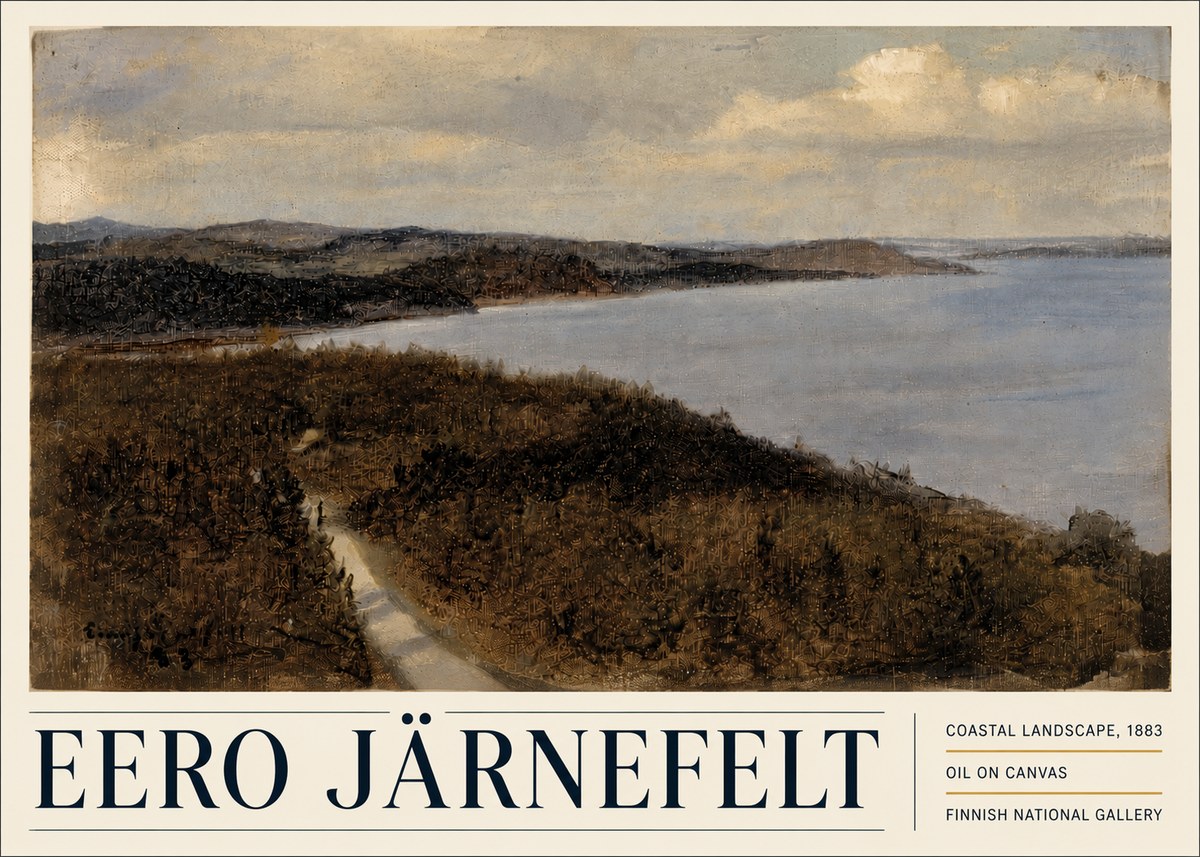 Eero Järnefelt Coastal Landscape, 1883 No5 - Juliste