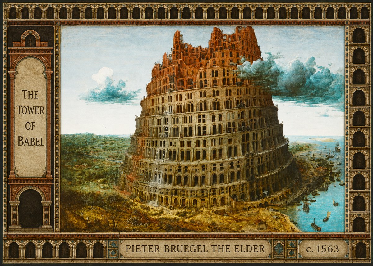 Pieter Bruegel The Tower of Babel III No4 - Juliste