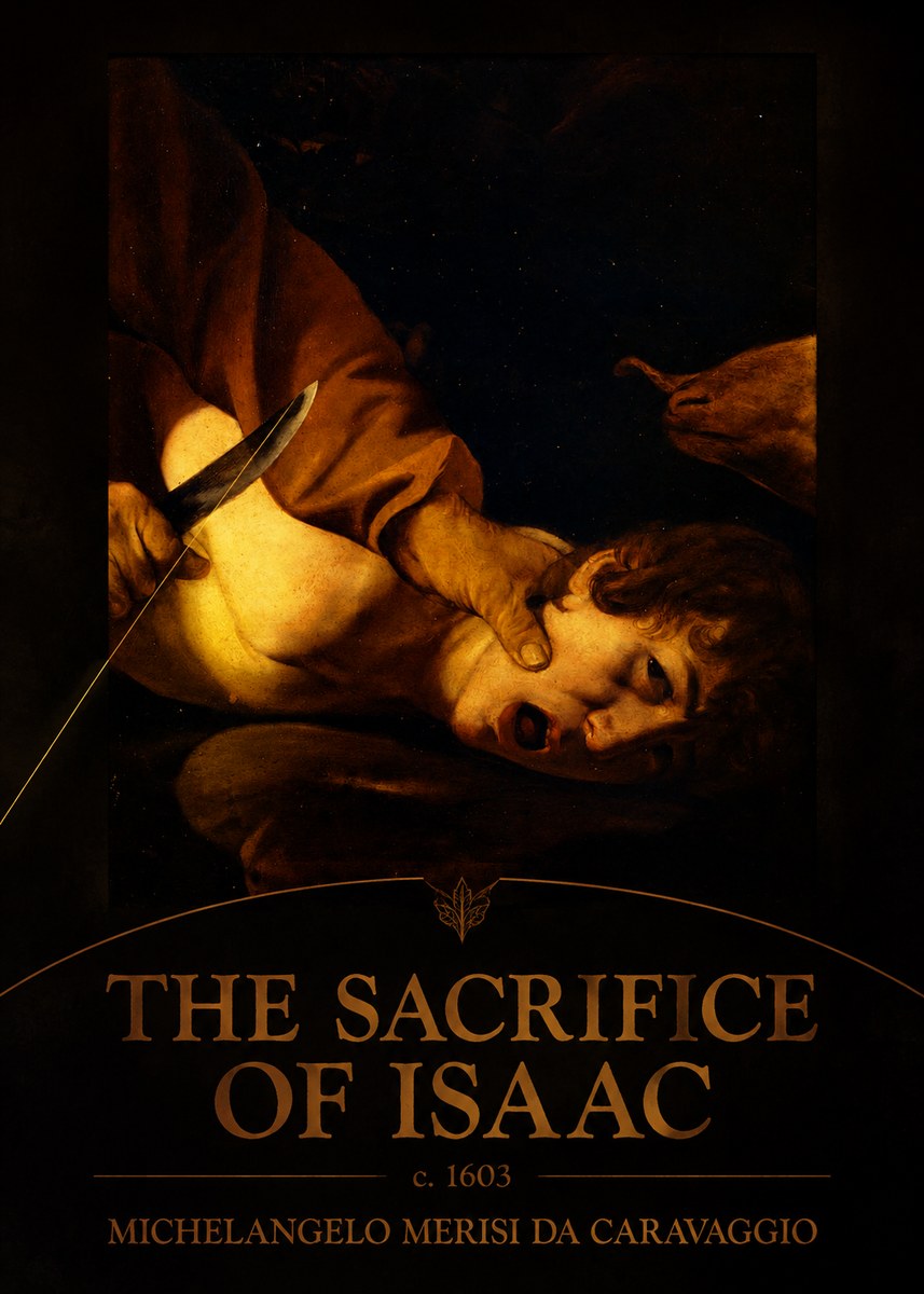 Michelangelo Merisi da Caravaggio The Sacrifice of Isaac II No3 - Juliste