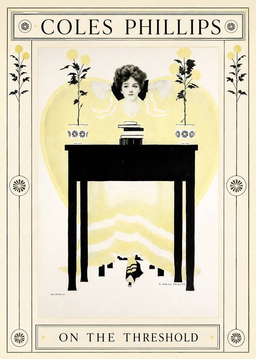 Coles Phillips On the Threshold No1 - Juliste