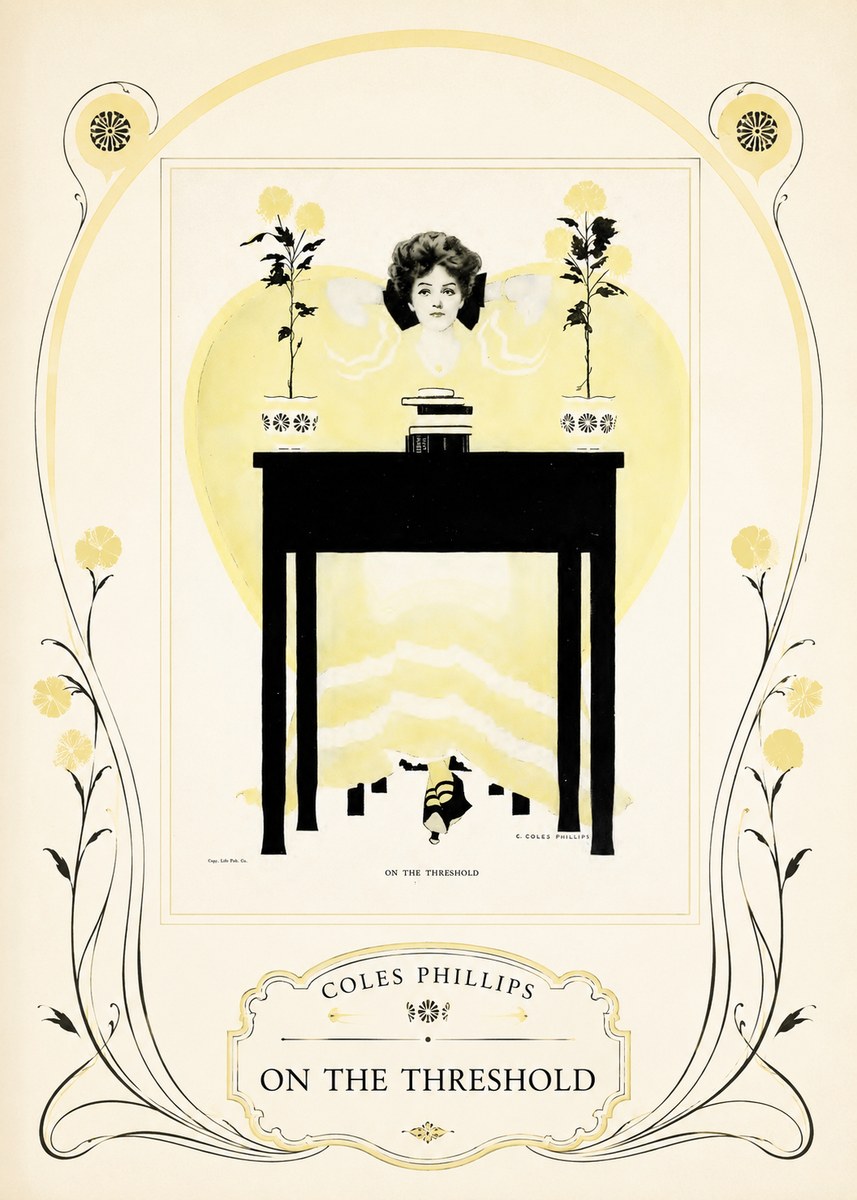 Coles Phillips On the Threshold No3 - Juliste