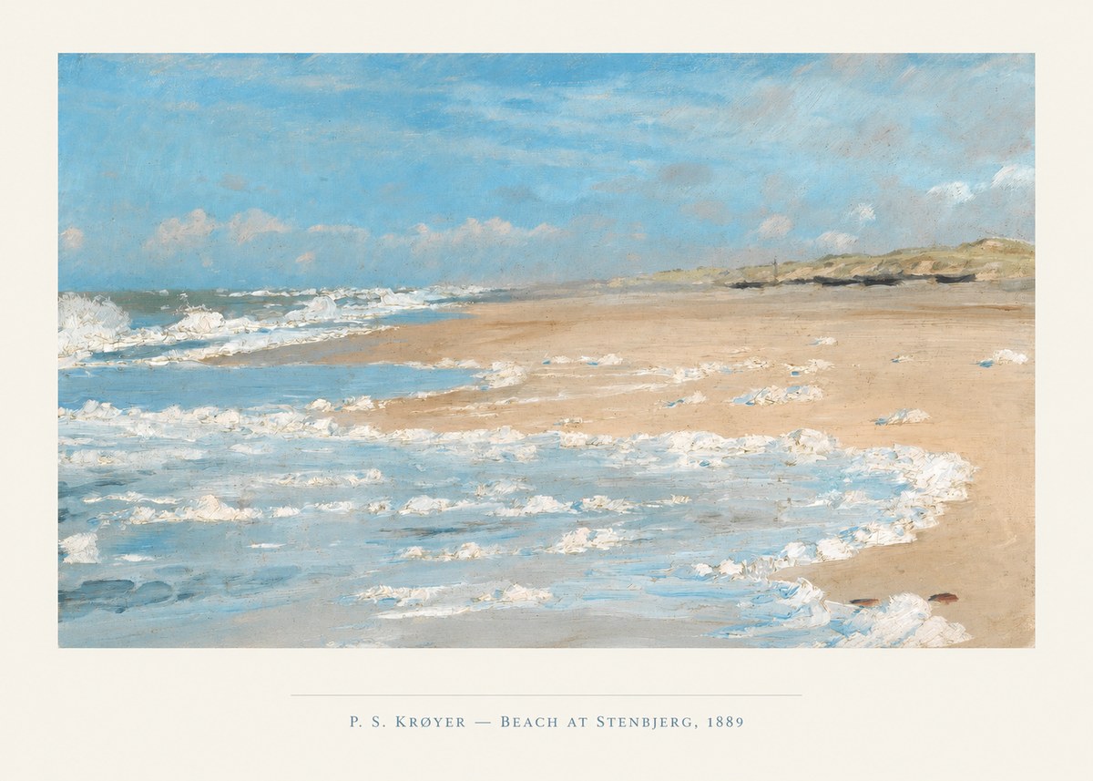 P.S. Krøyer Beach at Stenbjerg · 1889 No4 - Juliste