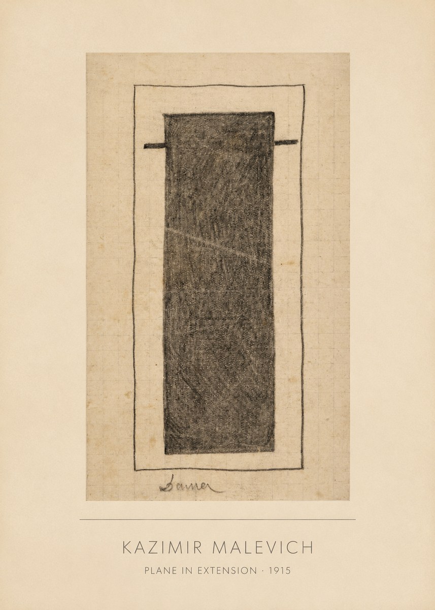 Kazimir Malevich Plane in Extension No4 - Juliste