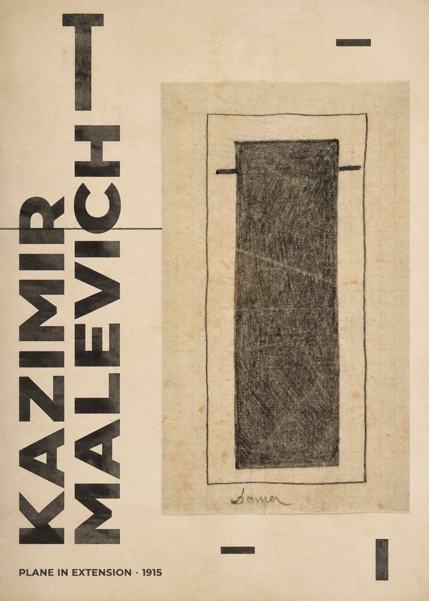 Kazimir Malevich Plane in Extension No6 - Juliste