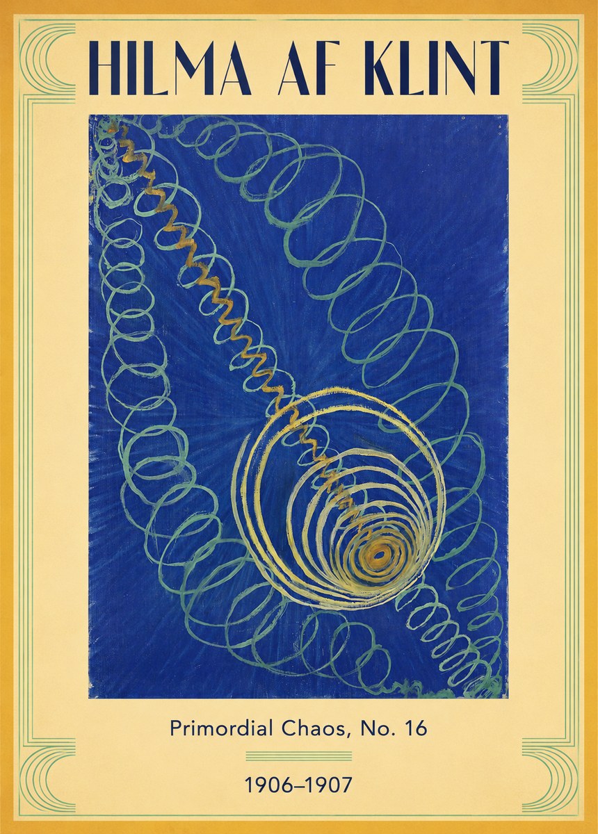 Hilma af Klint Primordial Chaos, No. 16 No3 - Juliste