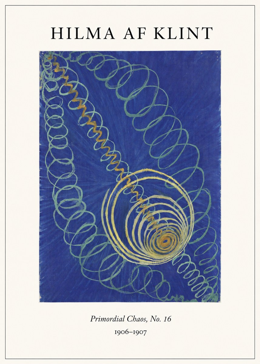Hilma af Klint Primordial Chaos, No. 16 No4 - Juliste