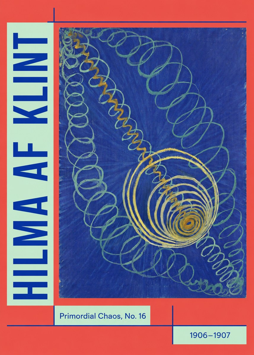 Hilma af Klint Primordial Chaos, No. 16 No5 - Juliste