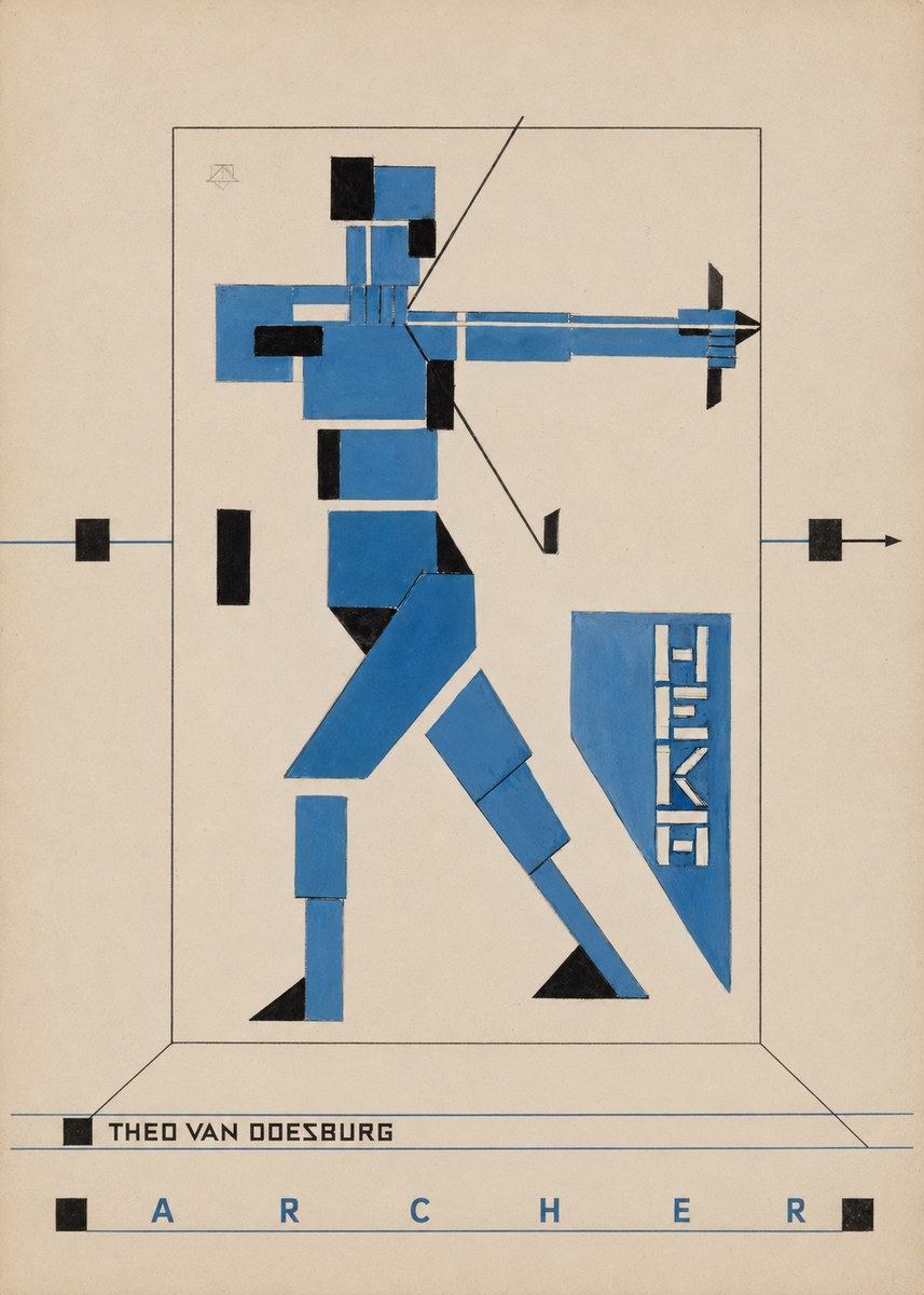 Theo van Doesburg Archer No3 - Juliste