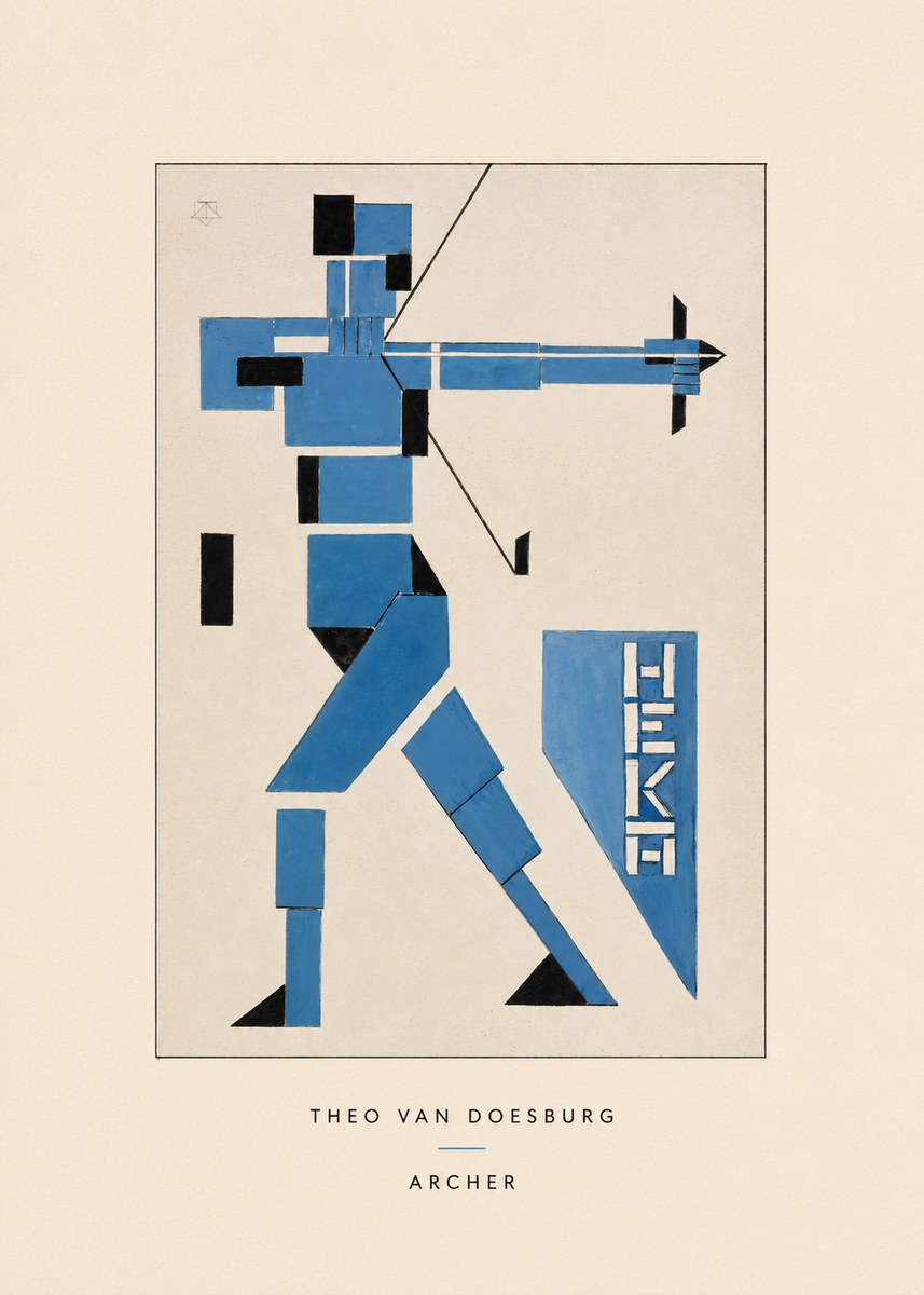 Theo van Doesburg Archer No4 - Juliste