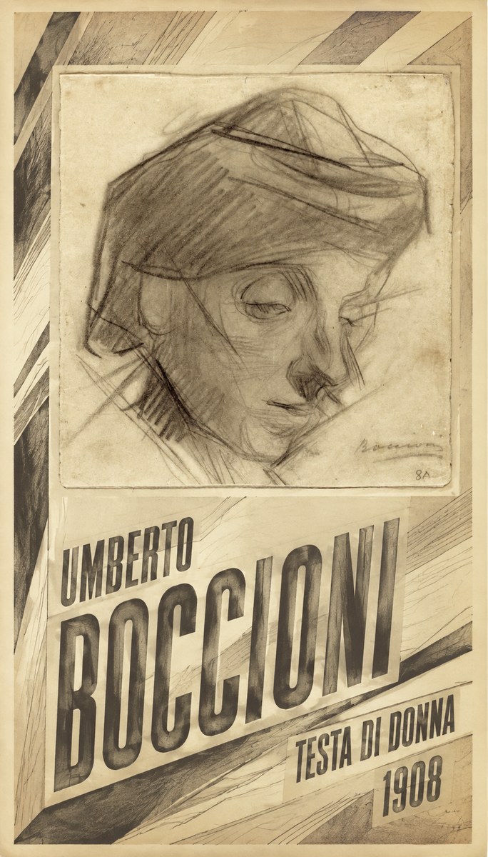 Umberto Boccioni Testa Di Donna No5 - Juliste