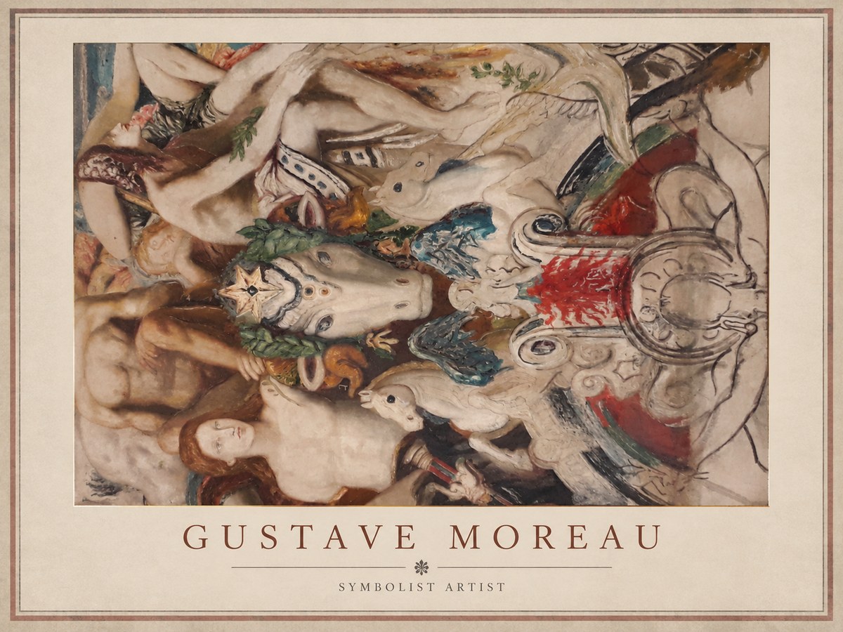 Gustave Moreau Mythological Composition No1 - Juliste
