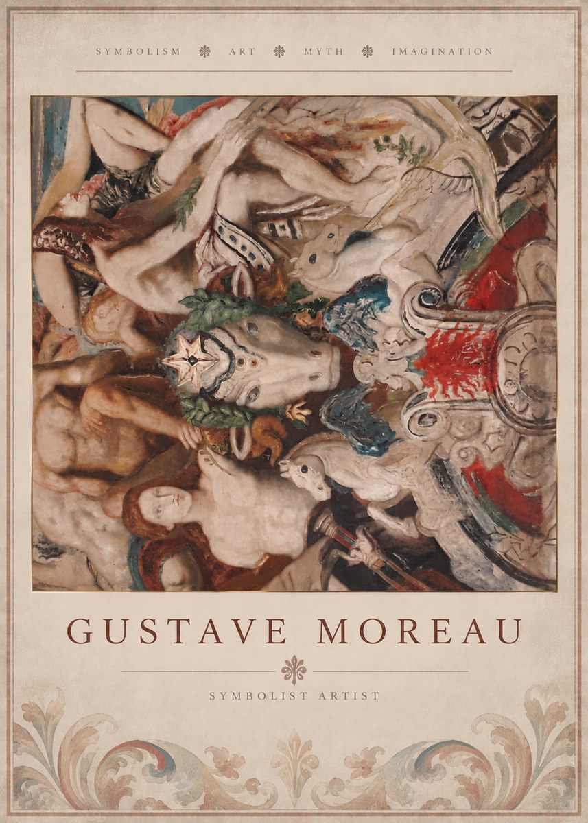 Gustave Moreau Mythological Composition No5 - Juliste