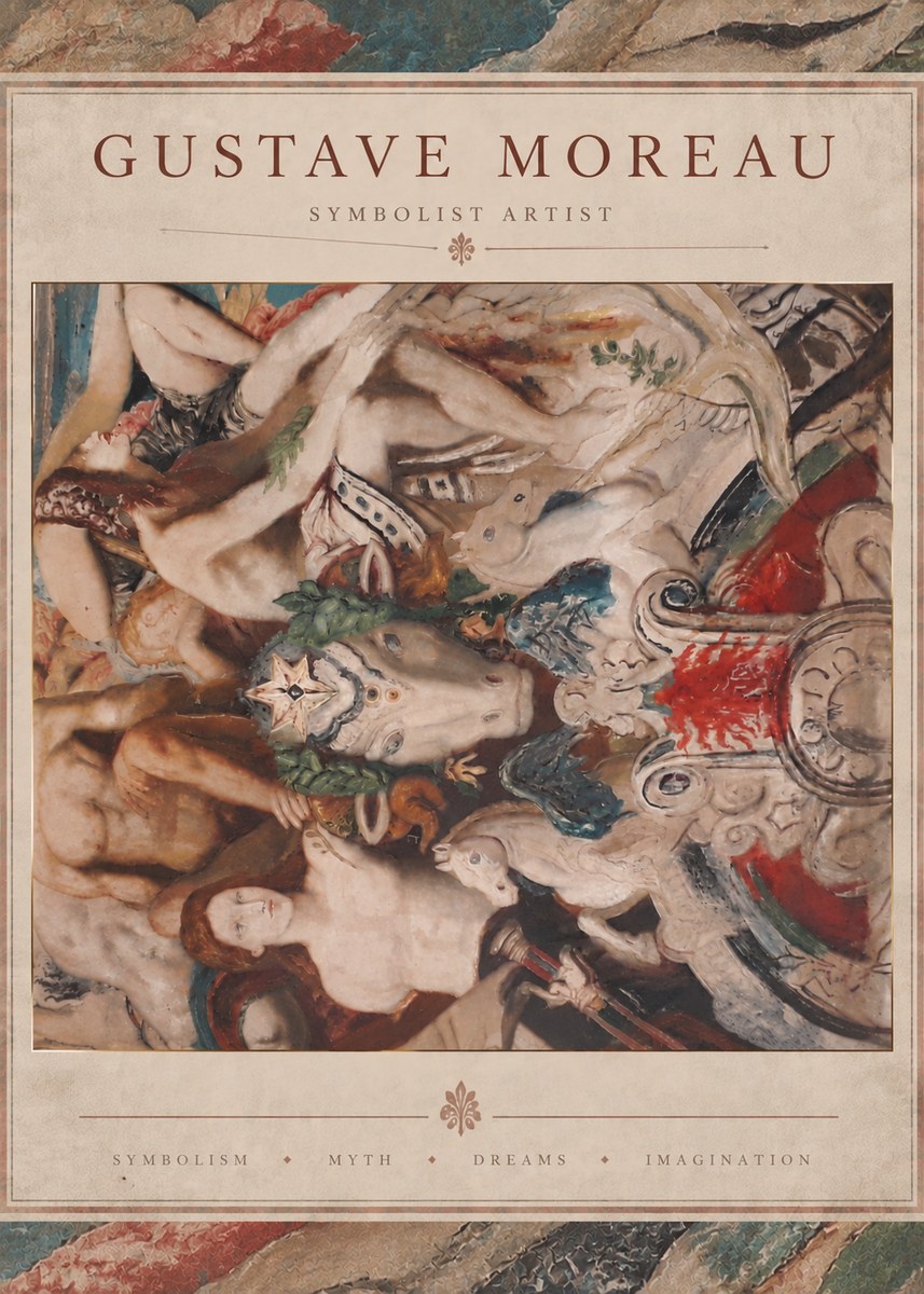 Gustave Moreau Mythological Composition No6 - Juliste