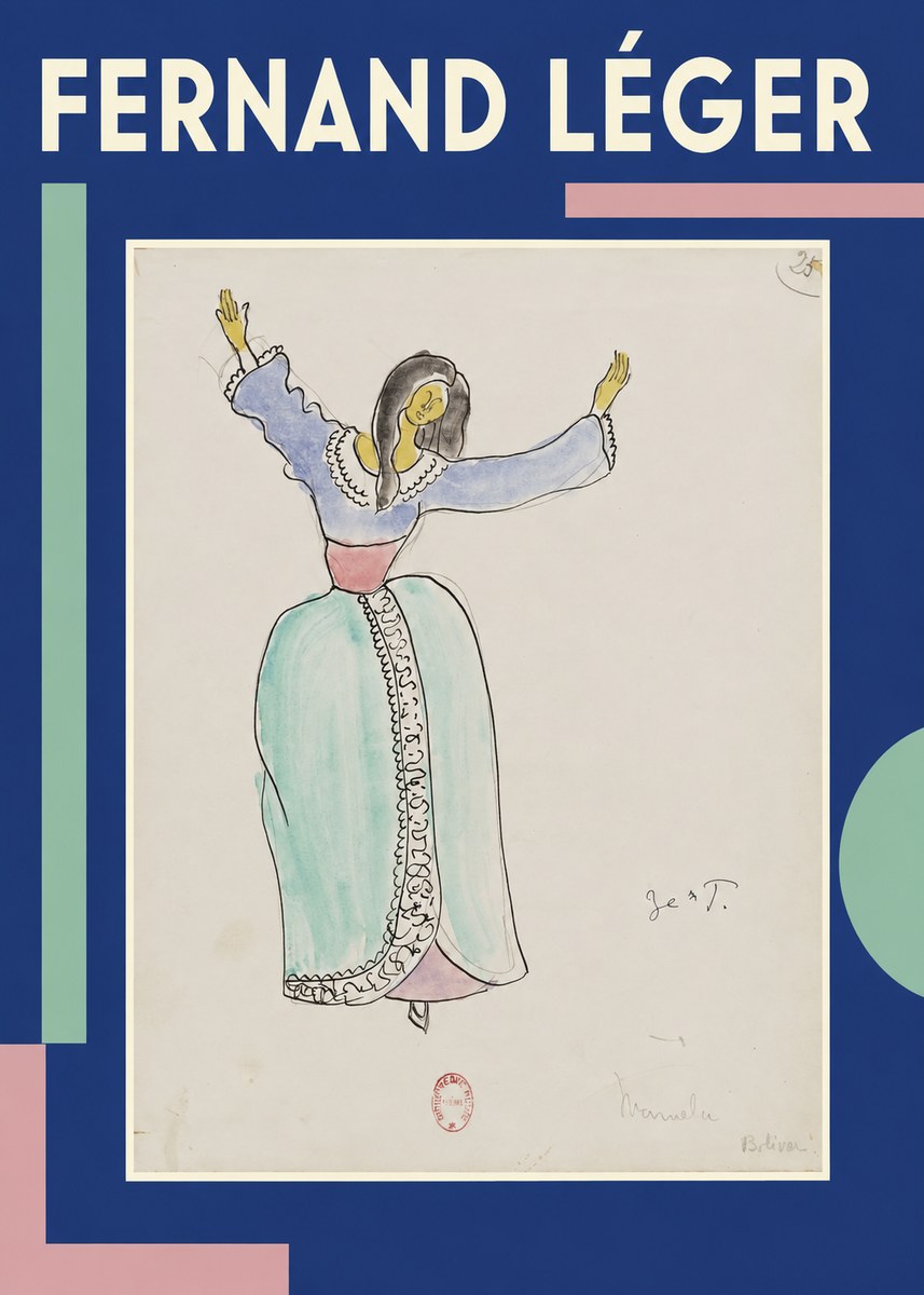 Fernand Léger Manuela Bolívar I No1 - Juliste