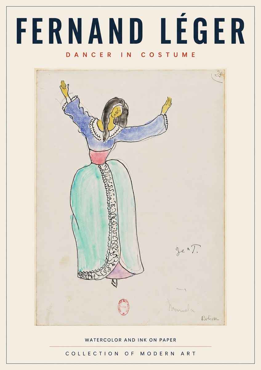 Fernand Léger Manuela Bolívar I No5 - Juliste