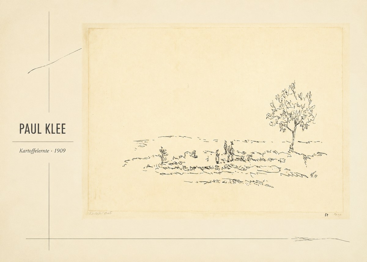 Paul Klee Kartoffelernte · 1909 No2 - Juliste
