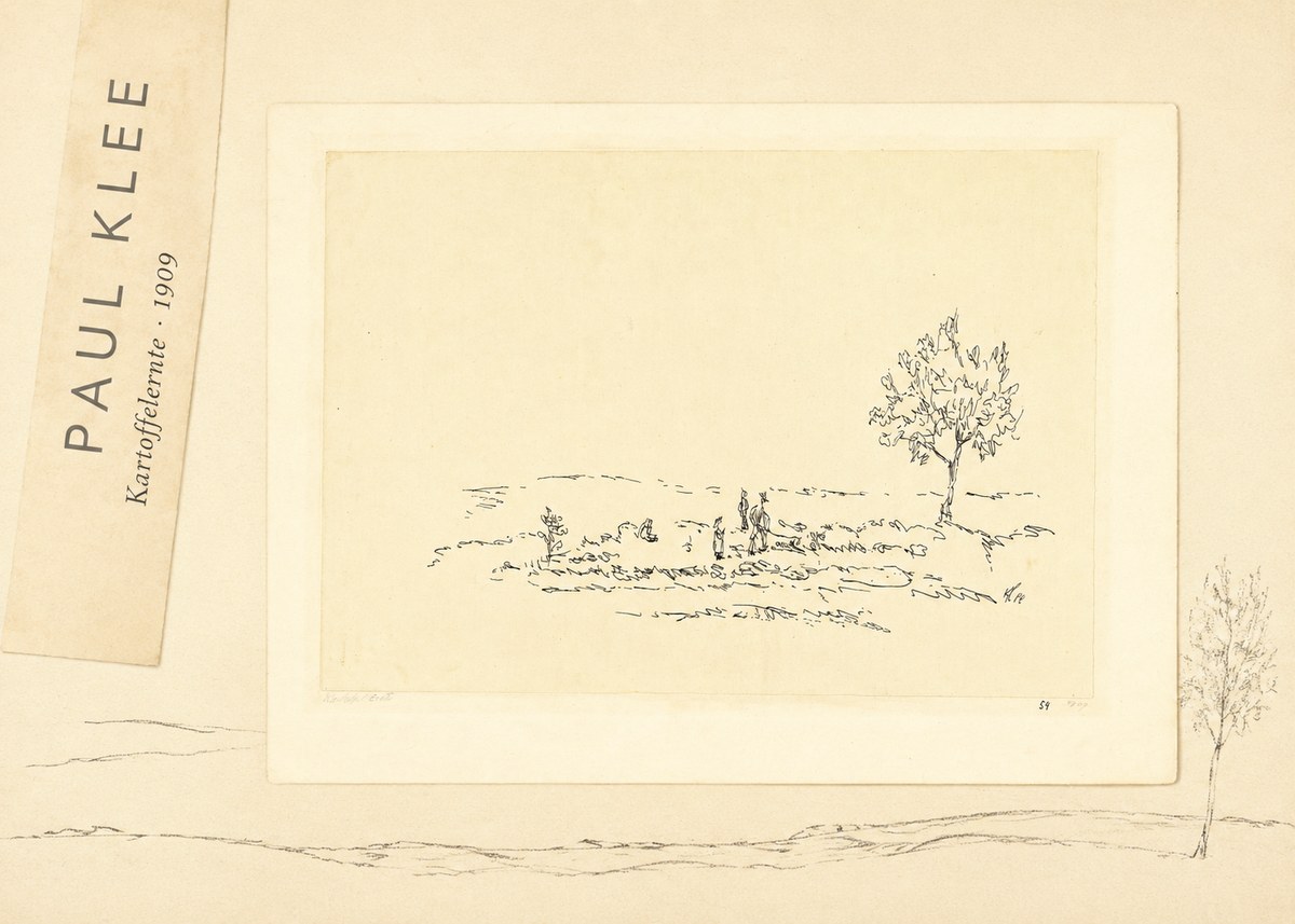 Paul Klee Kartoffelernte · 1909 No5 - Juliste